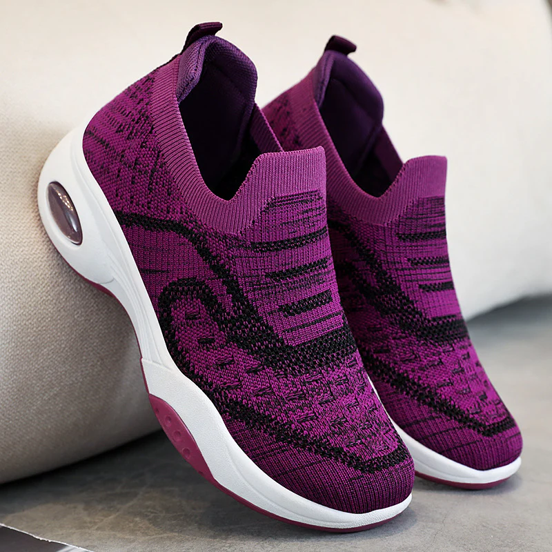 Damen Sportliche Slip-On Sneakers mit Air Cushion Technologie Heidi Mode - Image 2