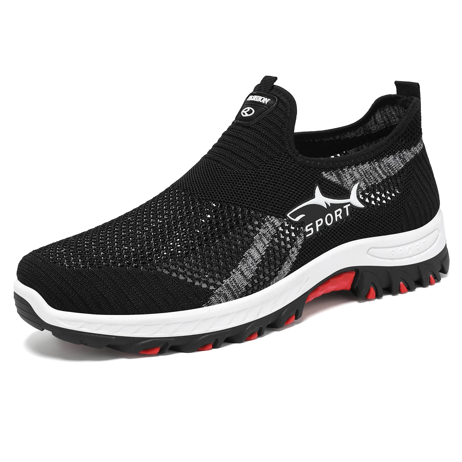 Damen Sportliche Slip-On Sneakers mit atmungsaktivem Strickdesign Heidi Mode - Image 7