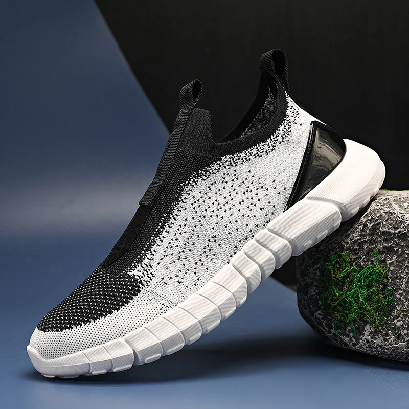 Damen Sportliche Slip-On Sneakers mit atmungsaktiver Strickoberfläche Heidi Mode - Image 2