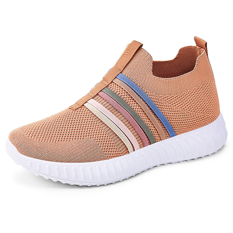 Damen Sportliche Slip-On Sneakers mit elastischem Obermaterial und rutschfester Sohle Heidi Mode - Image 10