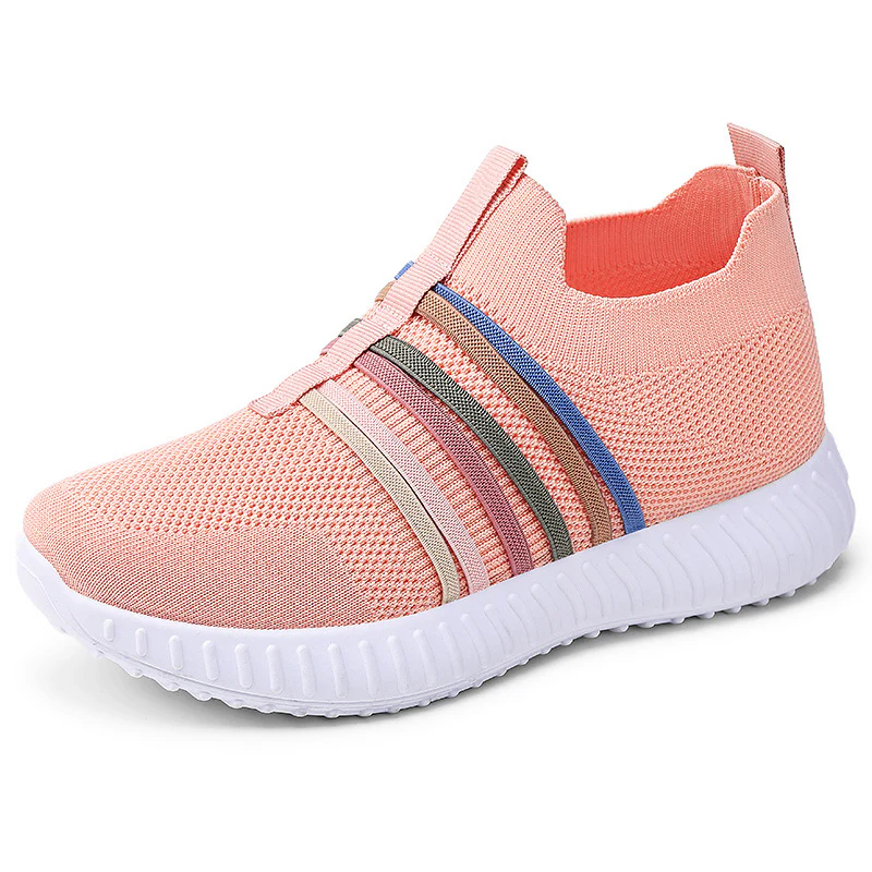 Damen Sportliche Slip-On Sneakers mit elastischem Obermaterial und rutschfester Sohle Heidi Mode - Image 4