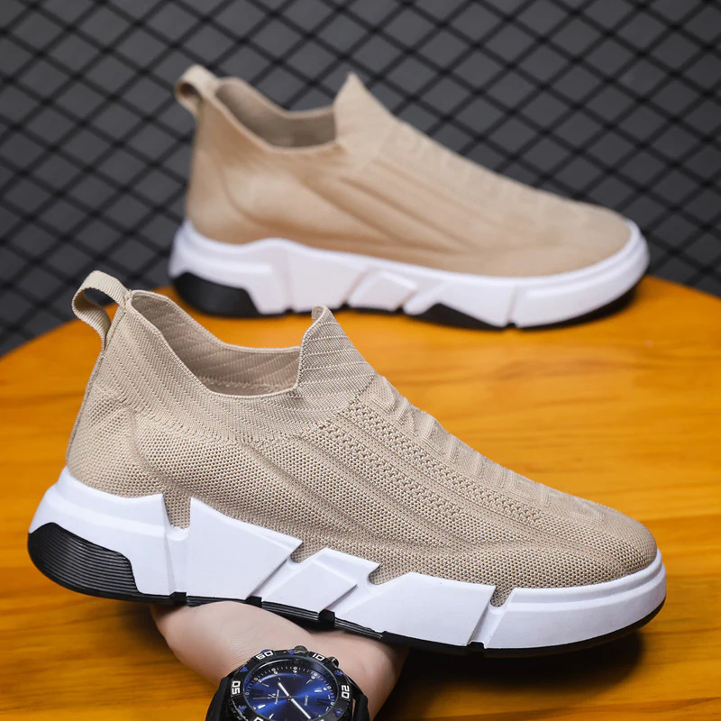 Damen Sportliche Slip-On Sneakers mit flexiblem Obermaterial und rutschfester Sohle Heidi Mode
