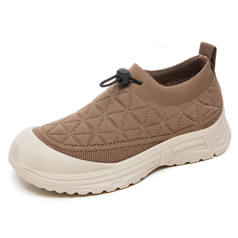 Damen Sportliche Slip-On Sneakers mit flexiblem Strickoberteil Heidi Mode - Image 7