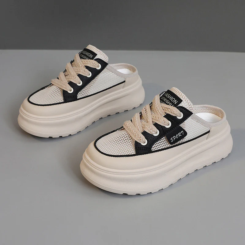 Damen Sportliche Slip-On Sneakers mit luftdurchlässiger Mesh-Oberfläche und dämpfender Laufsohle Heidi Mode - Image 7