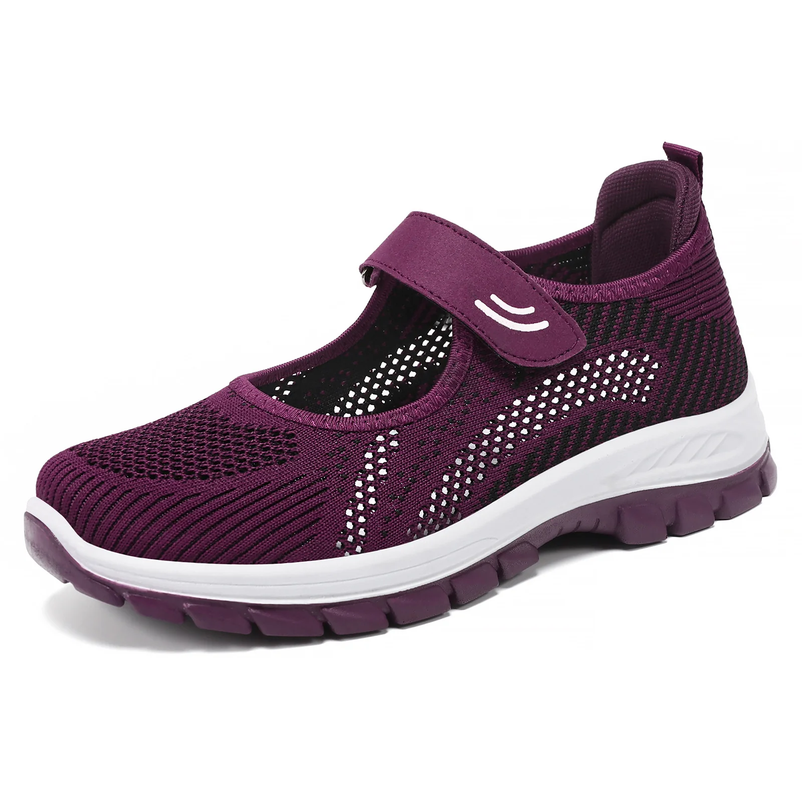 Damen Sportliche Slip-On Sneakers mit verstellbarem Klettverschluss und atmungsaktivem Obermaterial Heidi Mode - Image 8