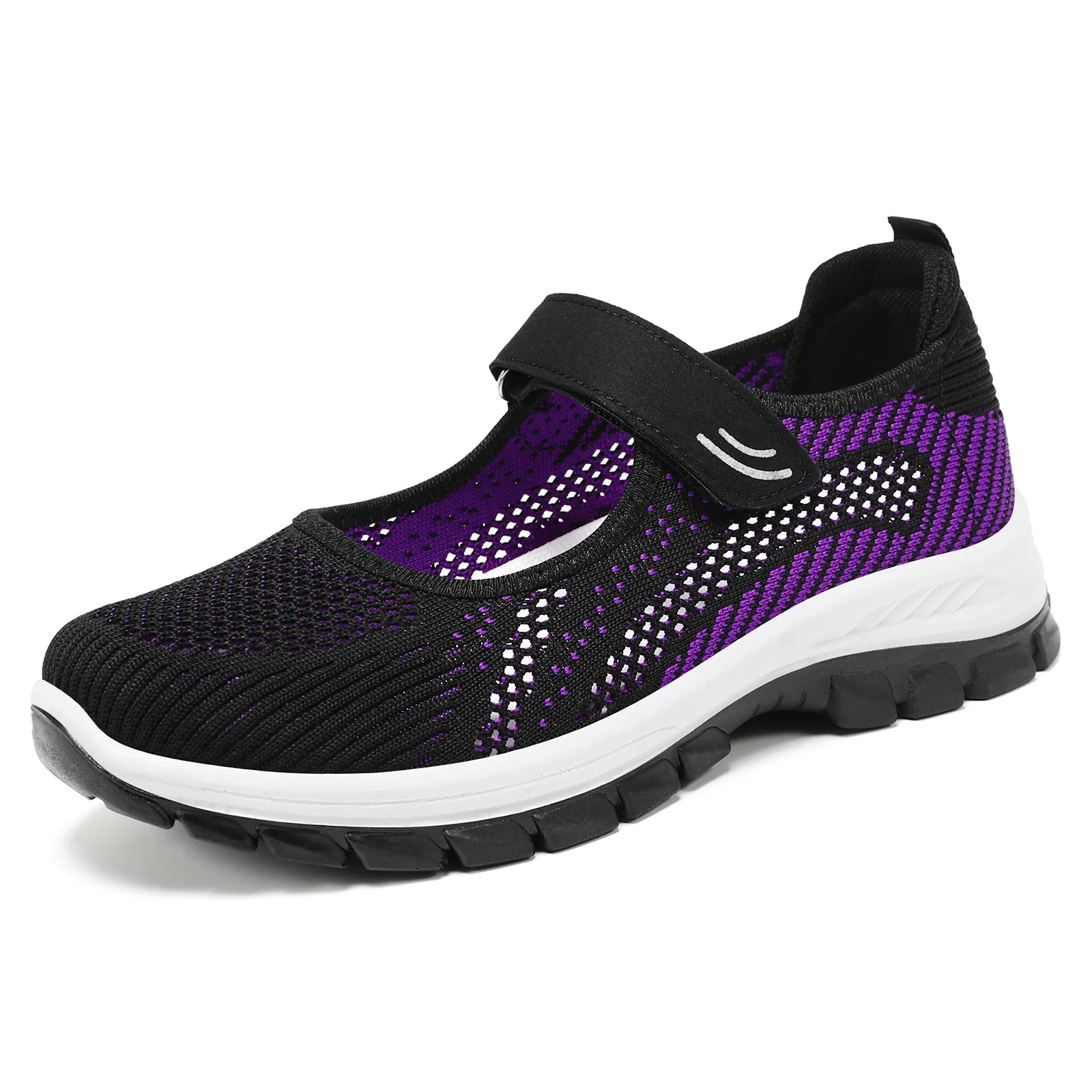 Damen Sportliche Slip-On Sneakers mit verstellbarem Klettverschluss und atmungsaktivem Obermaterial Heidi Mode - Image 9