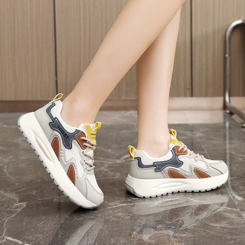 Damen Sportliche Sneaker mit atmungsaktivem Mesh-Obermaterial und dämpfender Laufsohle Heidi Mode - Image 4