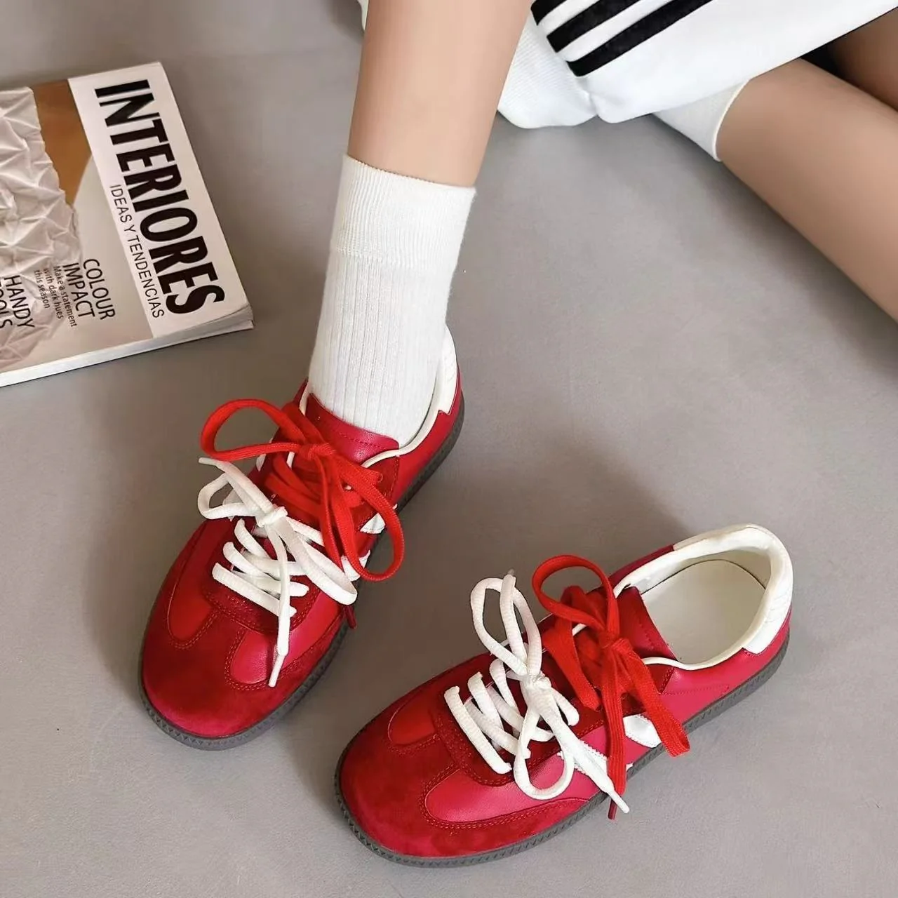 Damen Sportliche Sneaker mit atmungsaktivem Mesh-Obermaterial und dämpfender Zwischensohle Heidi Mode - Image 5