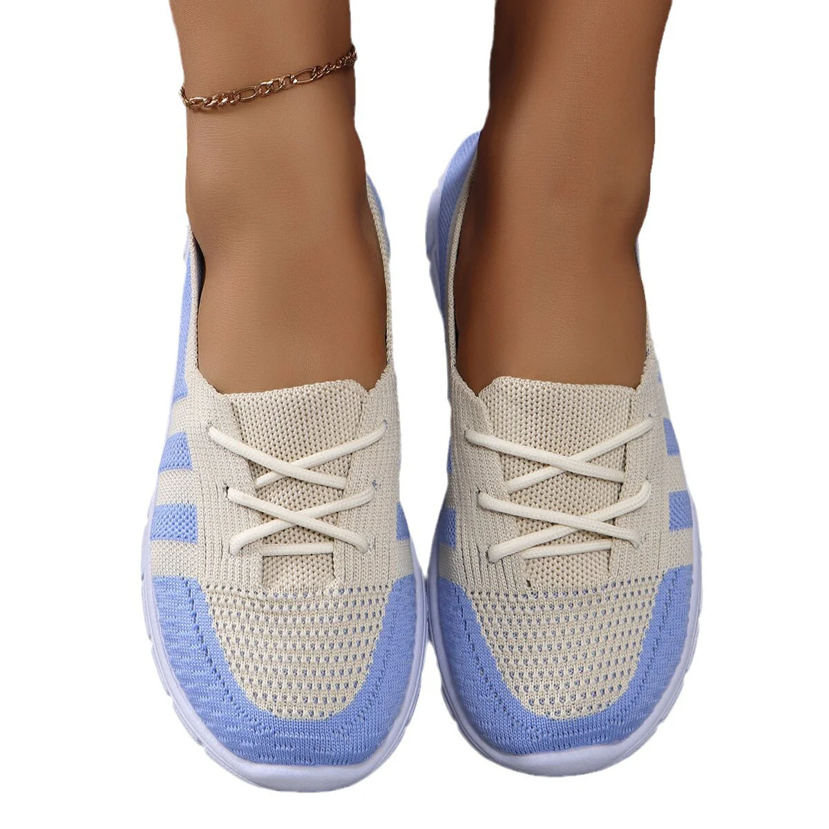 Damen Sportliche Sneaker mit atmungsaktivem Mesh-Obermaterial und flexiblem Sohlen-Design Heidi Mode - Image 5