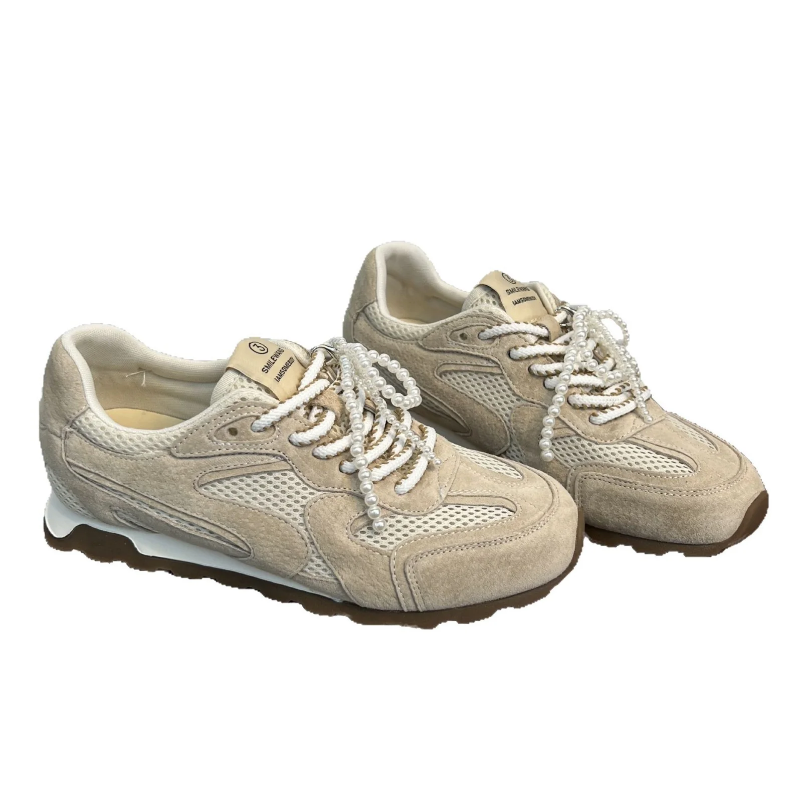 Damen Sportliche Sneaker mit atmungsaktivem Mesh und luxuriösem Veloursleder Heidi Mode - Image 5