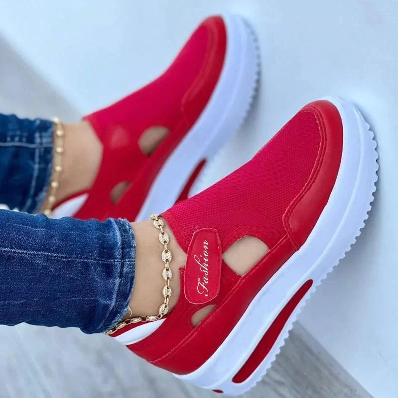 Damen Sportliche Sneaker mit atmungsaktivem Mesh und rutschfester Sohle Heidi Mode - Image 2