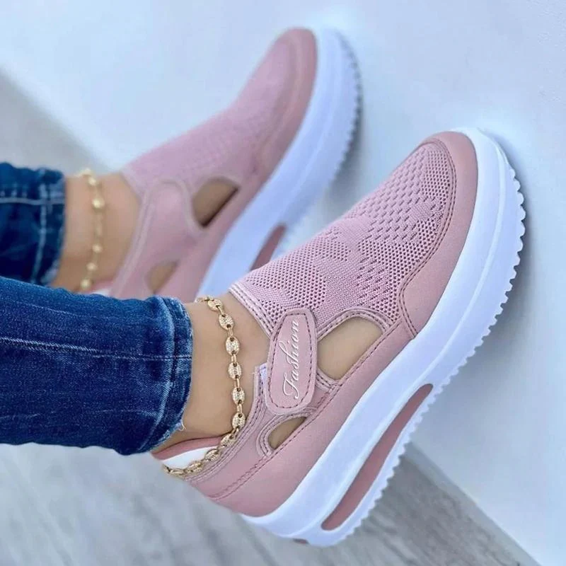 Damen Sportliche Sneaker mit atmungsaktivem Mesh und rutschfester Sohle Heidi Mode - Image 4