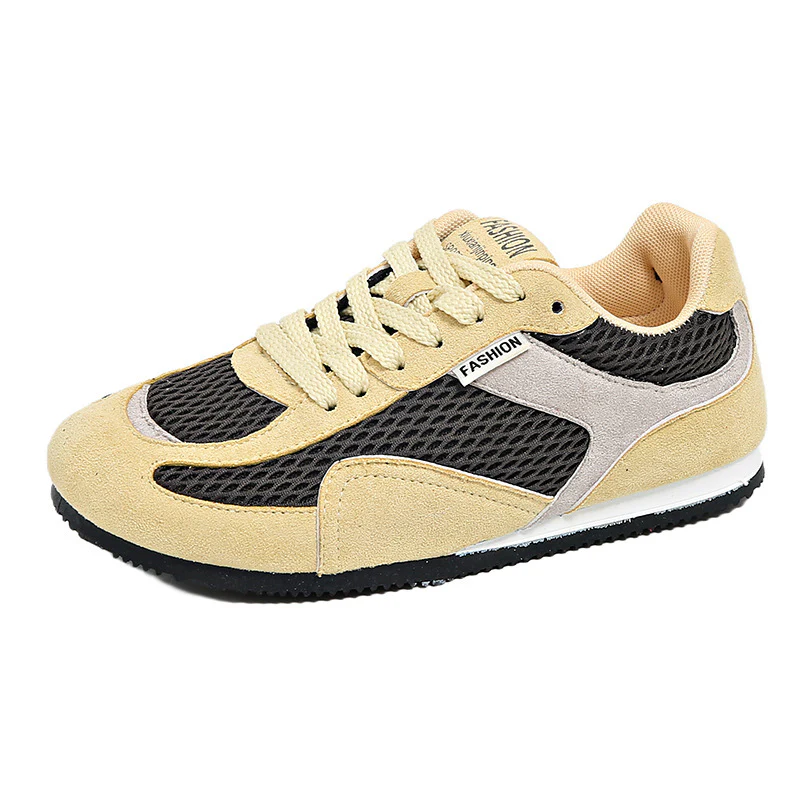 Damen Sportliche Sneaker mit atmungsaktivem Mesh und weichem Velours Heidi Mode - Image 5
