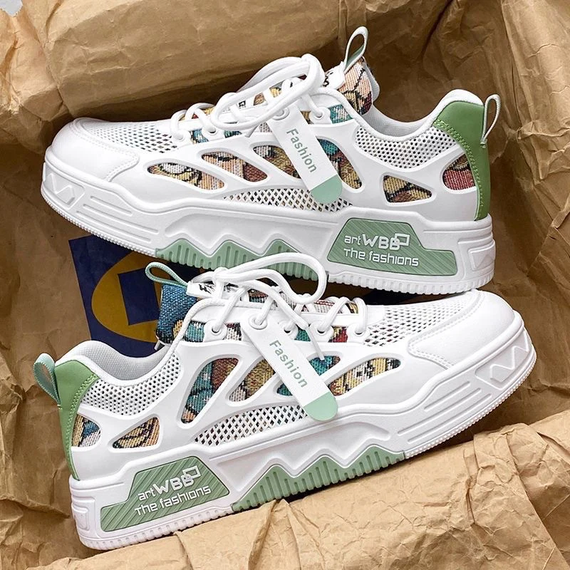 Damen Sportliche Sneaker mit atmungsaktivem Netzmaterial und stabiler Sohle Heidi Mode