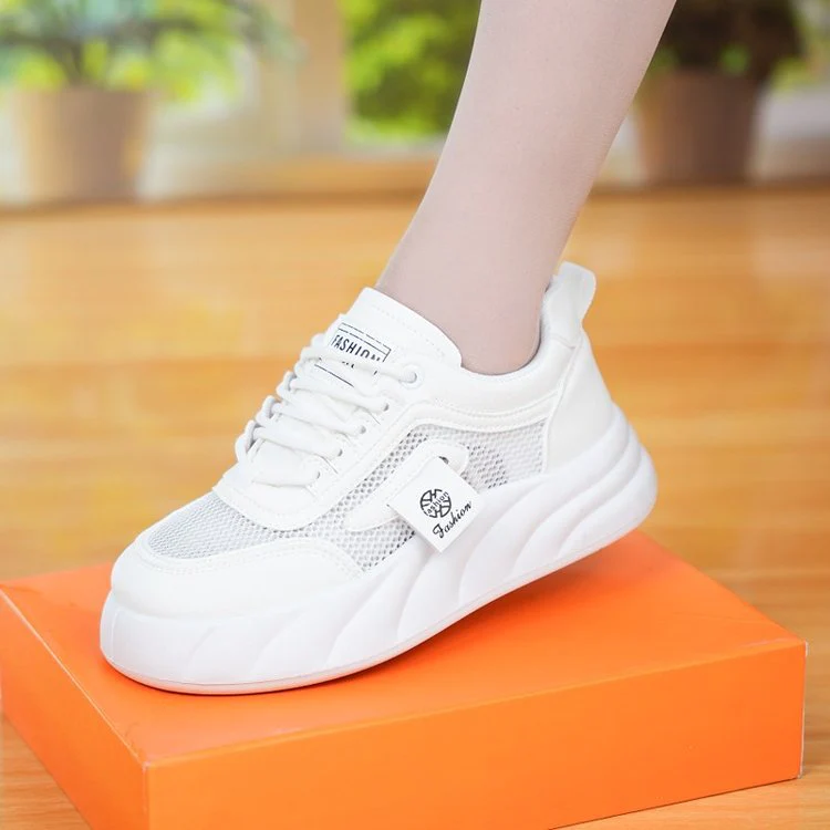 Damen Sportliche Sneaker mit atmungsaktiver Mesh-Oberfläche und dämpfendem Sohlenprofil Heidi Mode - Image 4