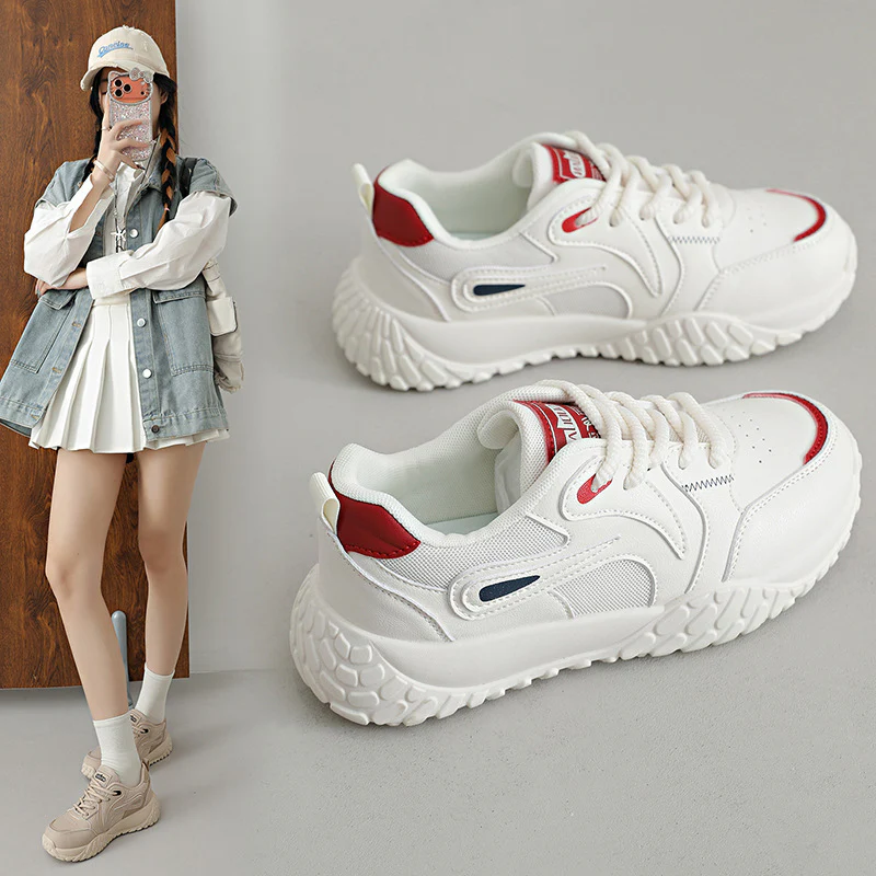 Damen Sportliche Sneaker mit atmungsaktiver Mesh-Oberfläche und dämpfender Laufsohle Heidi Mode