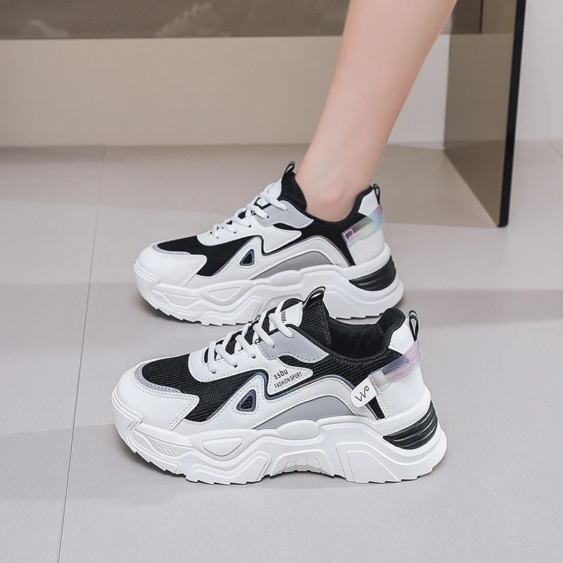 Damen Sportliche Sneaker mit atmungsaktiver Mesh-Oberfläche und ergonomischer Dämpfung Heidi Mode - Image 4