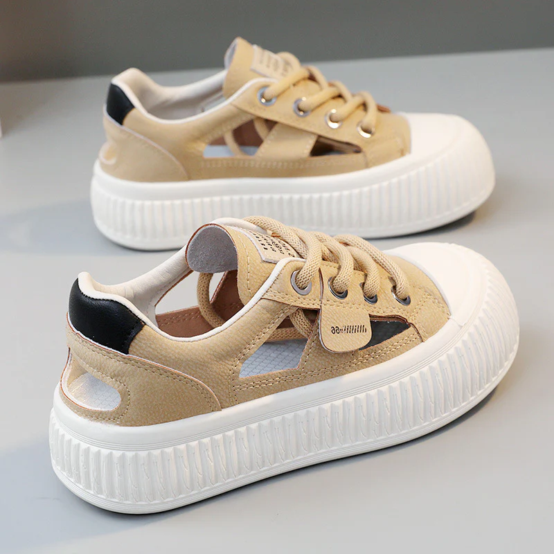 Damen Sportliche Sneaker mit atmungsaktiver Mesh-Oberfläche und flexiblem Design Heidi Mode