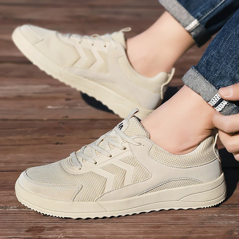 Damen Sportliche Sneaker mit atmungsaktiver Mesh-Oberfläche und flexiblem Sohlenprofil Heidi Mode