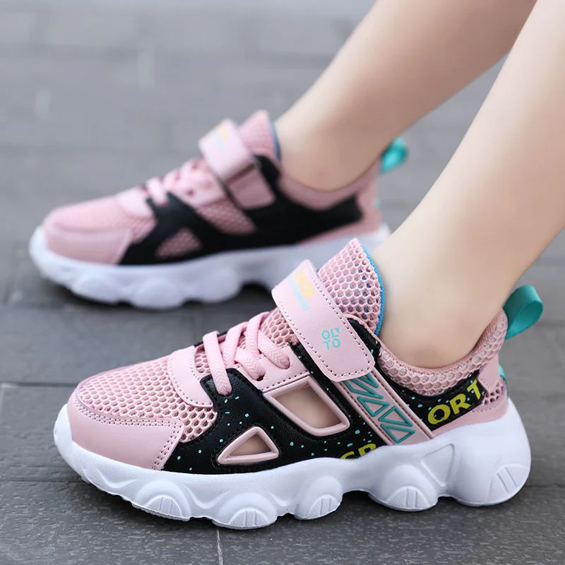 Damen sportliche Sneaker mit atmungsaktiver Mesh-Oberfläche und praktischem Klettverschluss Heidi Mode
