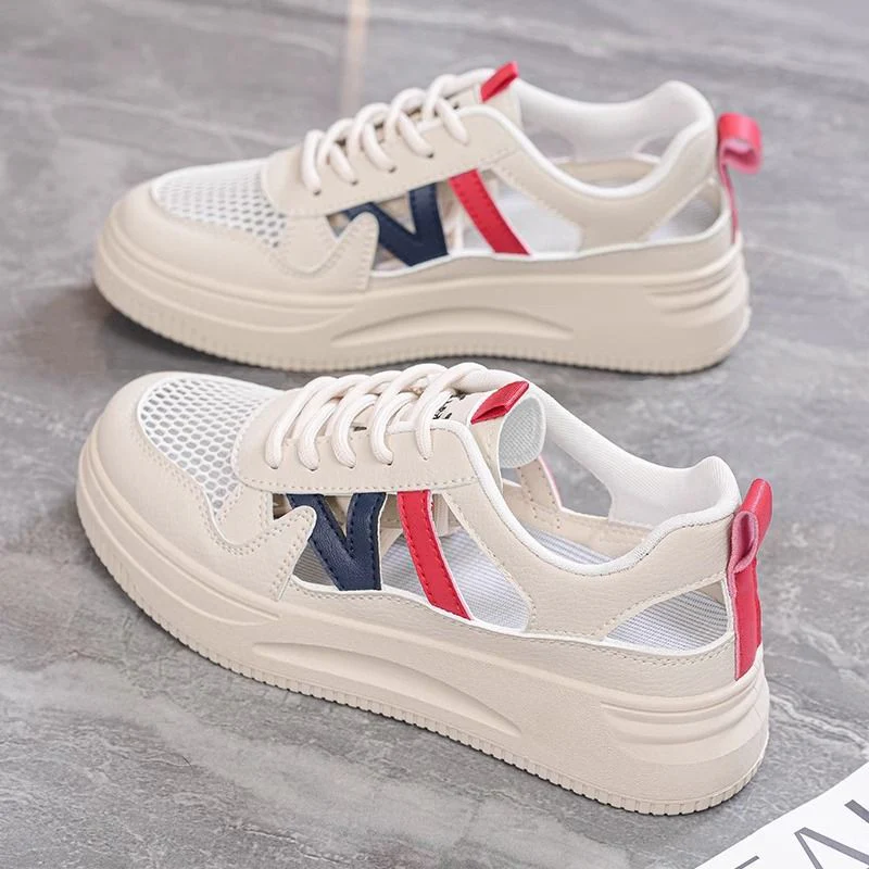 Damen Sportliche Sneaker mit atmungsaktiver Netzstruktur und dämpfender Sohle Heidi Mode - Image 2