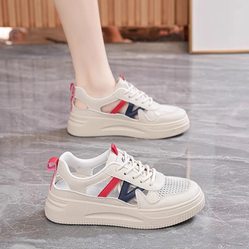 Damen Sportliche Sneaker mit atmungsaktiver Netzstruktur und dämpfender Sohle Heidi Mode - Image 4