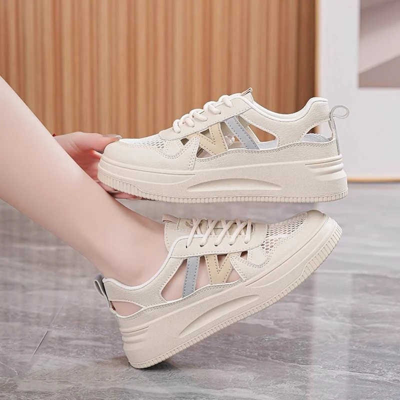 Damen Sportliche Sneaker mit atmungsaktiver Netzstruktur und dämpfender Sohle Heidi Mode - Image 5