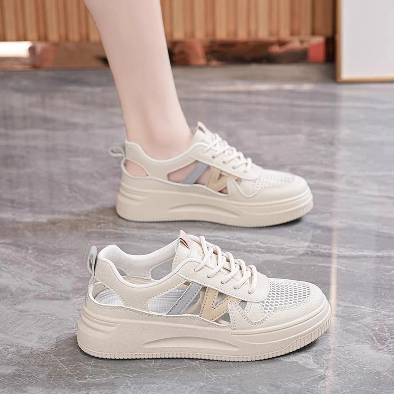 Damen Sportliche Sneaker mit atmungsaktiver Netzstruktur und dämpfender Sohle Heidi Mode - Image 6