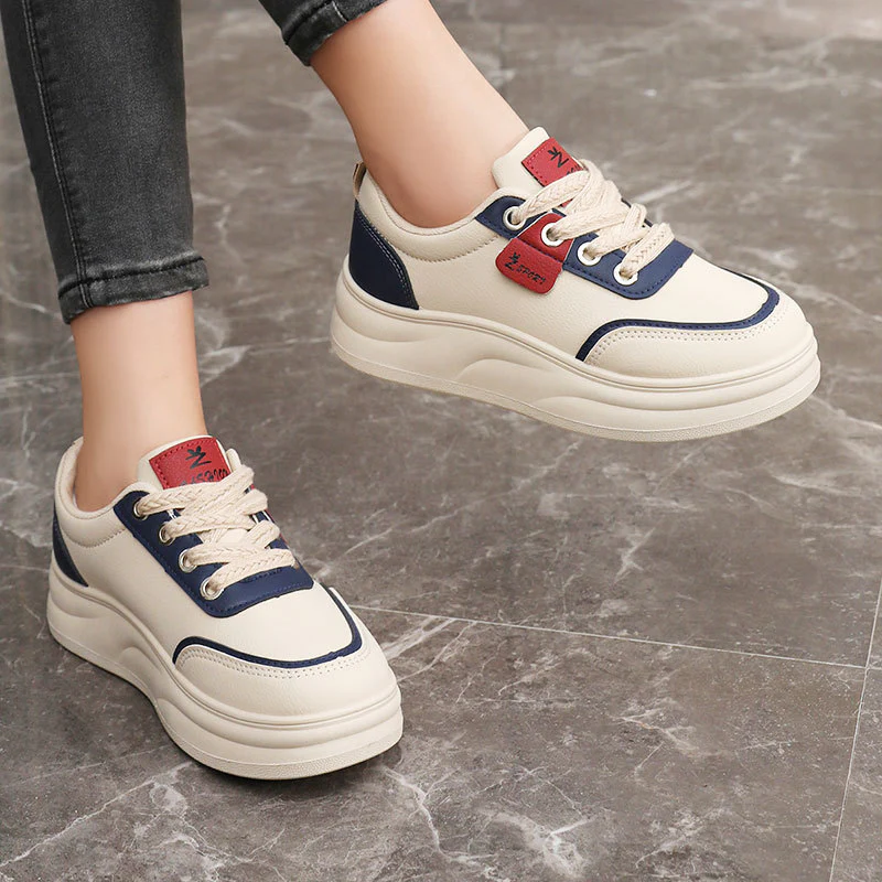 Damen Sportliche Sneaker mit atmungsaktiver Oberflächenstruktur und dämpfendem Fußbett Heidi Mode - Image 3