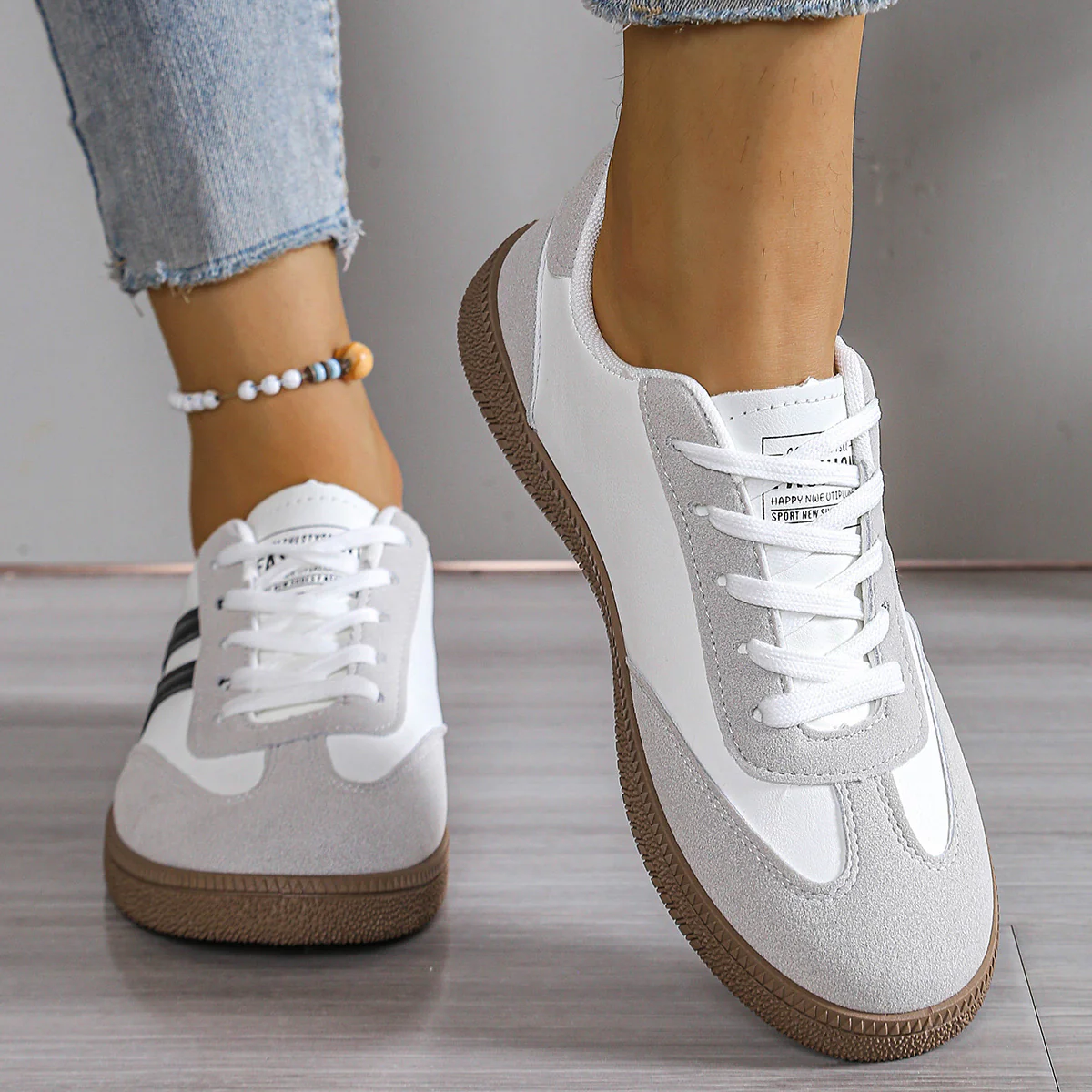 Damen Sportliche Sneaker mit atmungsaktiver Obermaterialkombination Heidi Mode - Image 2