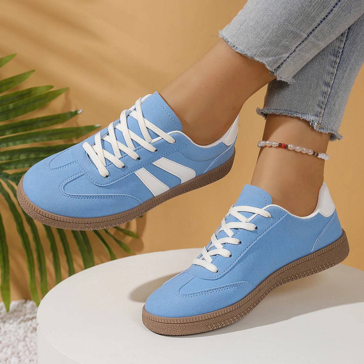Damen Sportliche Sneaker mit atmungsaktiver Obermaterialkombination Heidi Mode - Image 4
