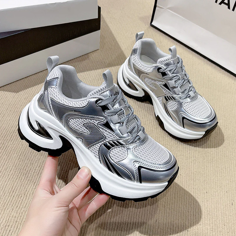 Damen Sportliche Sneaker mit atmungsaktiver Optimierung und modischem Design Heidi Mode - Image 2