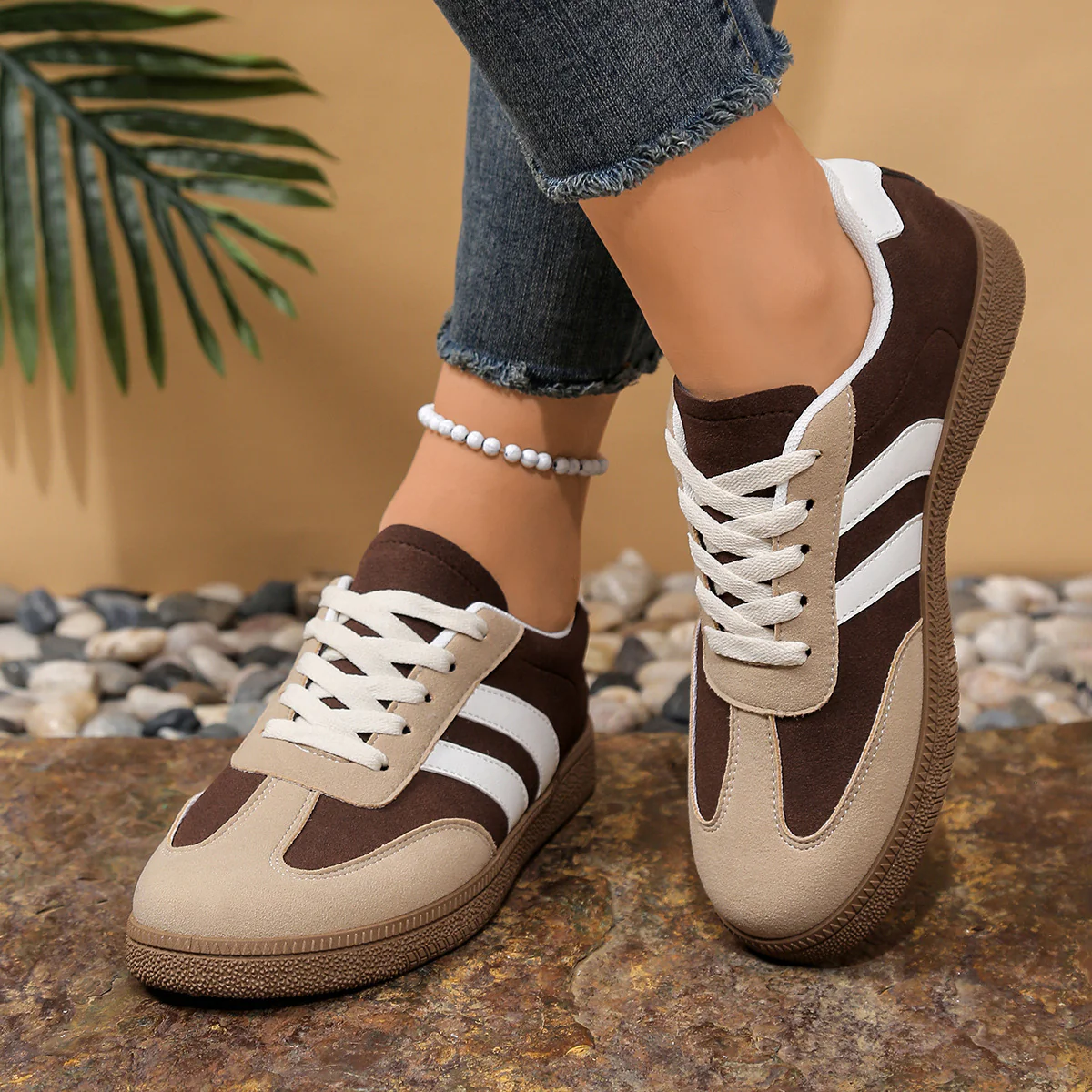 Damen Sportliche Sneaker mit bequemer Sohle Heidi Mode
