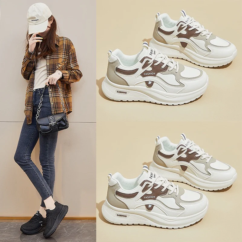 Damen Sportliche Sneaker mit dämpfender Sohle und trendigem Design Heidi Mode - Image 3