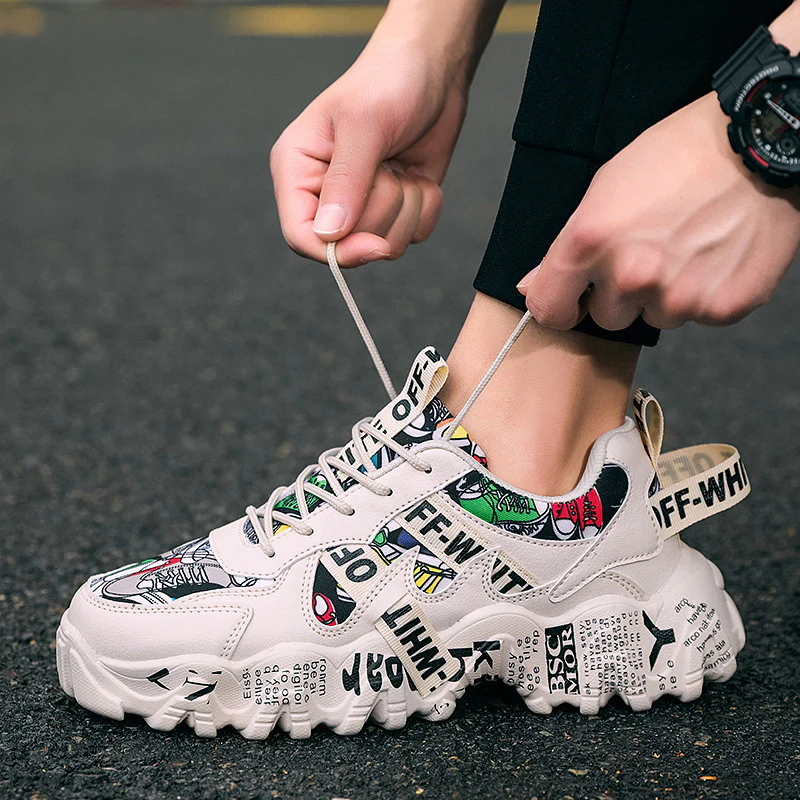 Damen Sportliche Sneaker mit einzigartigem Print-Design Heidi Mode - Image 2