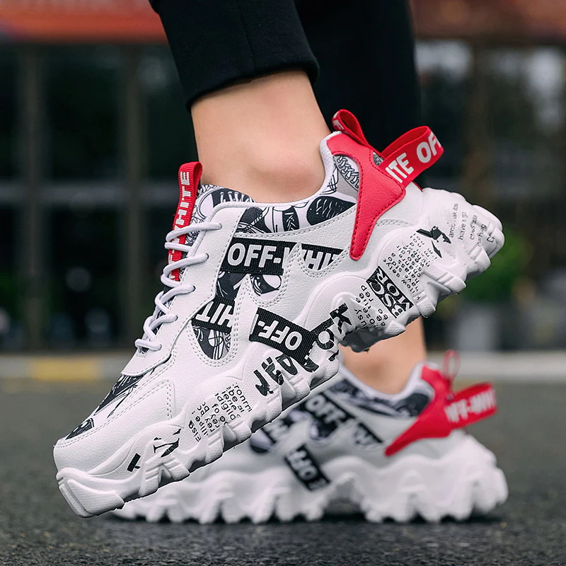 Damen Sportliche Sneaker mit einzigartigem Print-Design Heidi Mode - Image 3