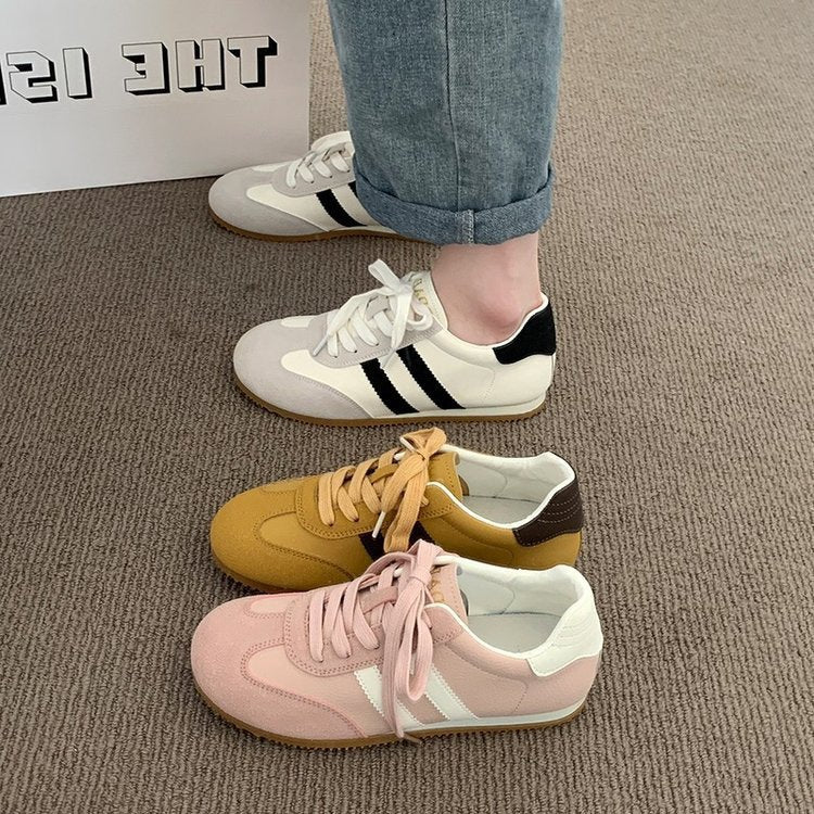 Damen Sportliche Sneaker mit elastischem Schnürsystem und rutschfester Sohle Heidi Mode