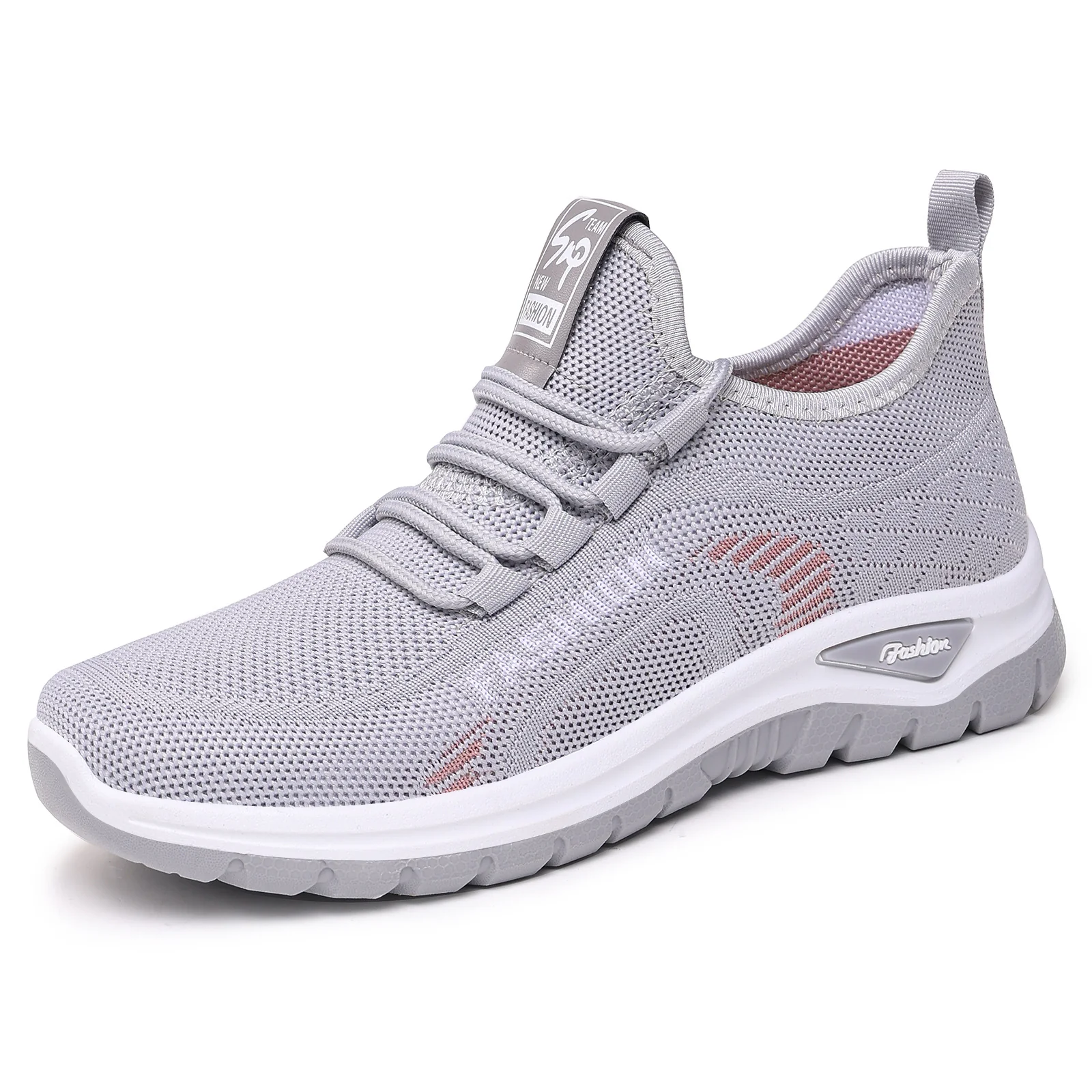 Damen Sportliche Sneaker mit elastischem Strickoberteil und dämpfender Sohle Heidi Mode - Image 6