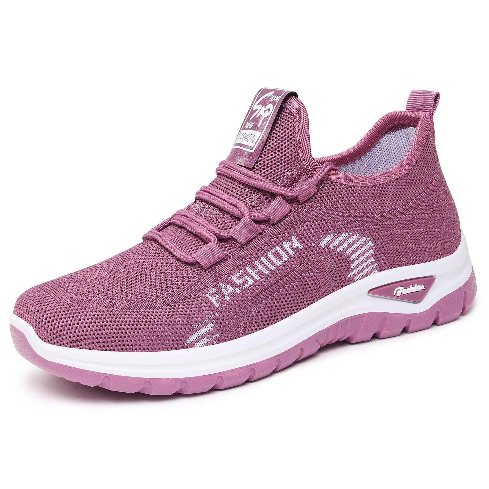 Damen Sportliche Sneaker mit elastischem Strickoberteil und dämpfender Sohle Heidi Mode - Image 8