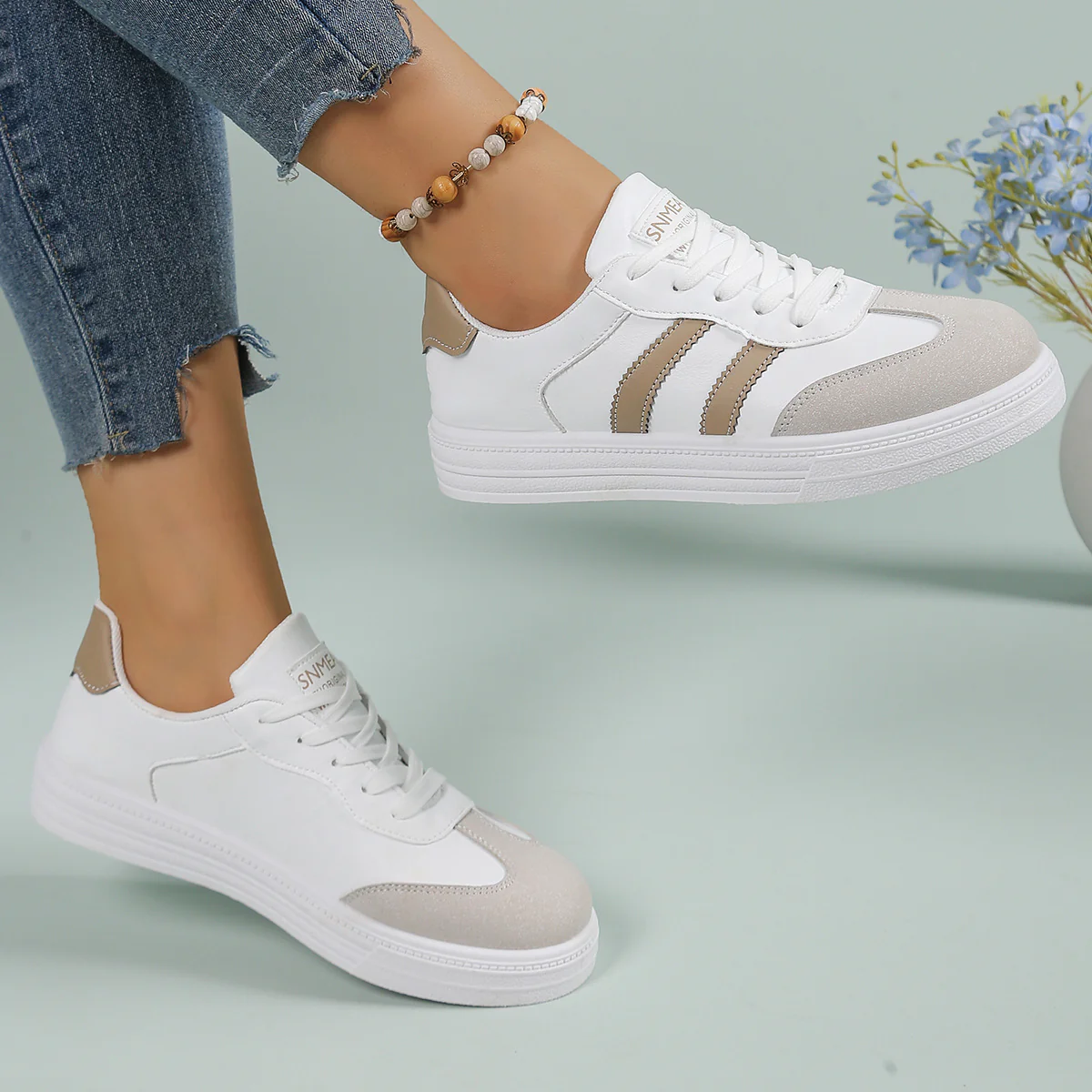 Damen Sportliche Sneaker mit gepolsterter Innensohle und atmungsaktivem Obermaterial Heidi Mode - Image 3