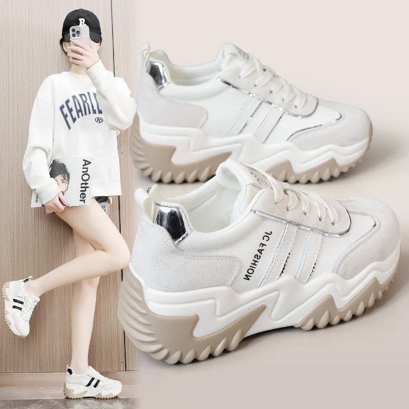 Damen Sportliche Sneaker mit hochdämpfendem Profil und atmungsaktivem Obermaterial Heidi Mode