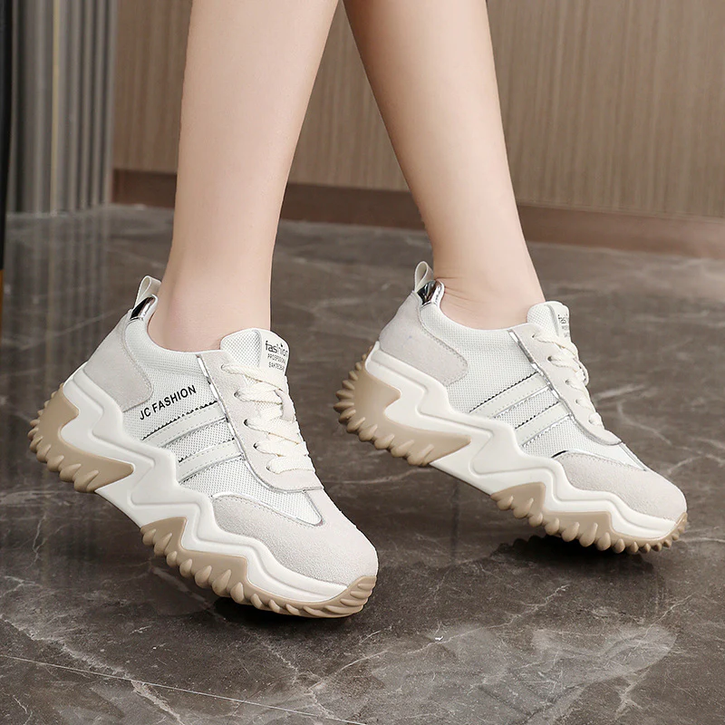 Damen Sportliche Sneaker mit hochdämpfendem Profil und atmungsaktivem Obermaterial Heidi Mode - Image 4