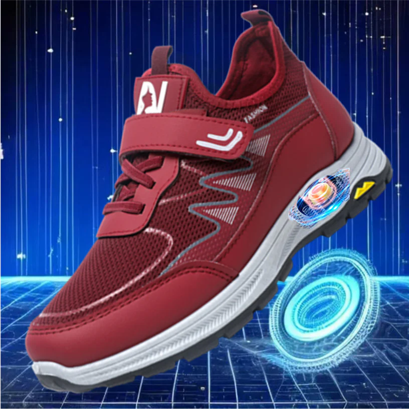 Damen Sportliche Sneaker mit innovativem Klettverschluss und atmungsaktiver Mesh-Oberfläche Heidi Mode - Image 3
