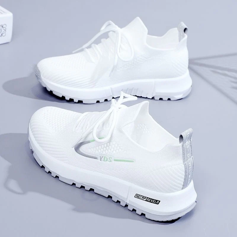 Damen Sportliche Sneaker mit innovativem Strickdesign und rutschfester Sohle Heidi Mode - Image 3