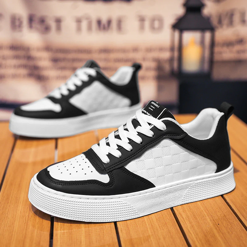 Damen Sportliche Sneaker mit Karomuster Heidi Mode - Image 3