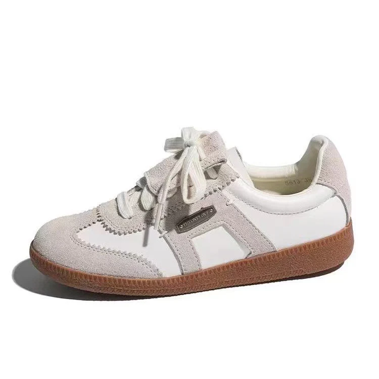 Damen Sportliche Sneaker mit Leder- und Wildlederkombination Heidi Mode - Image 2