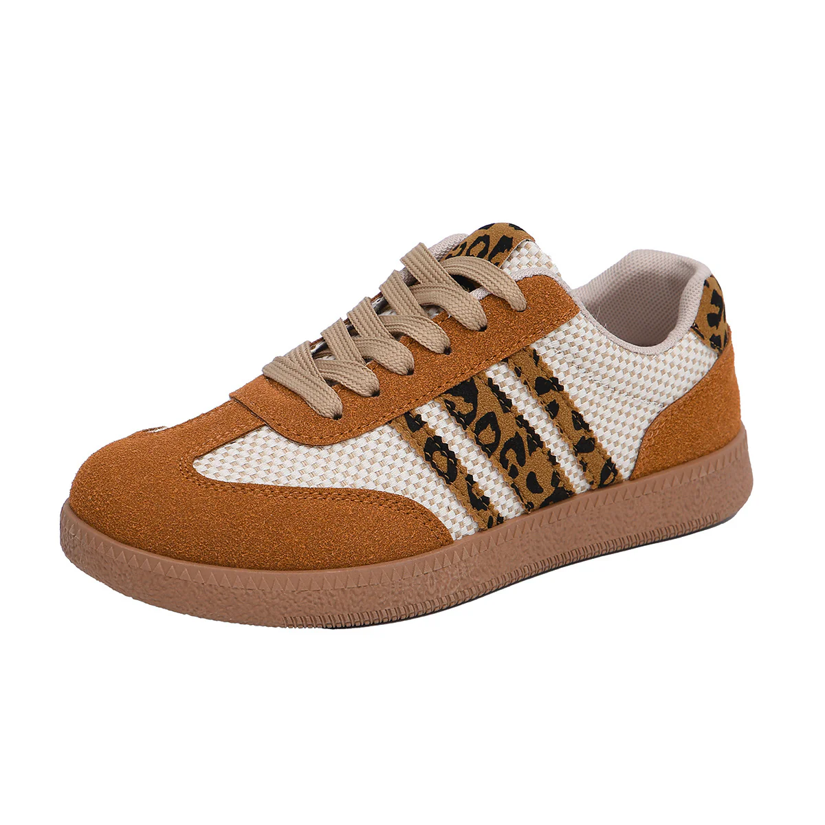 Damen Sportliche Sneaker mit Leoprint und atmungsaktivem Obermaterial Heidi Mode - Image 5