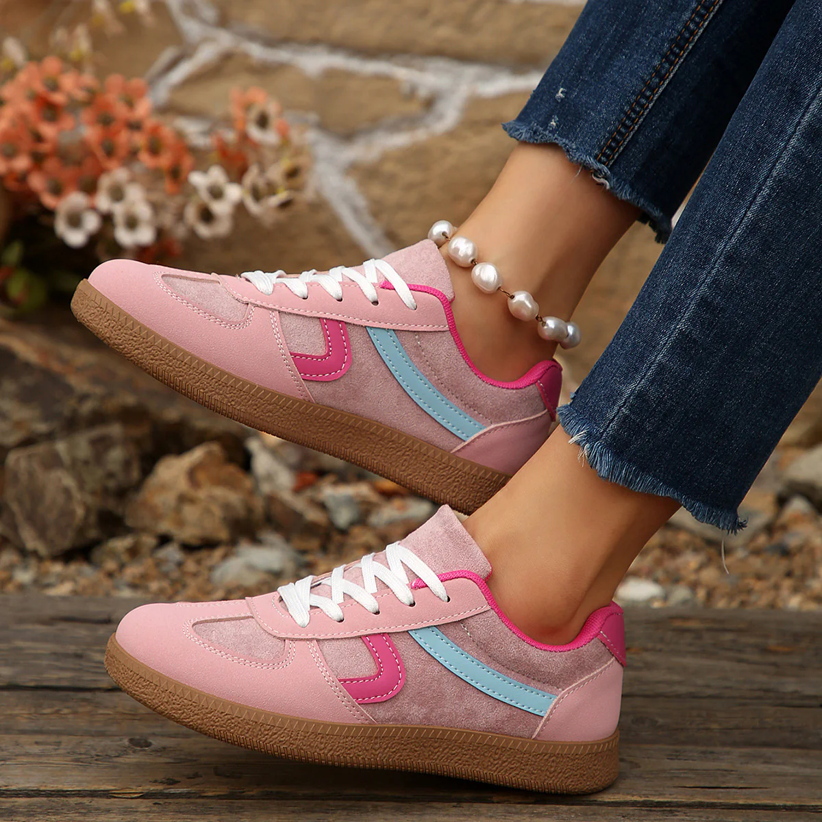 Damen Sportliche Sneaker mit modischem Obermaterial und bequemer Laufsohle Heidi Mode - Image 6