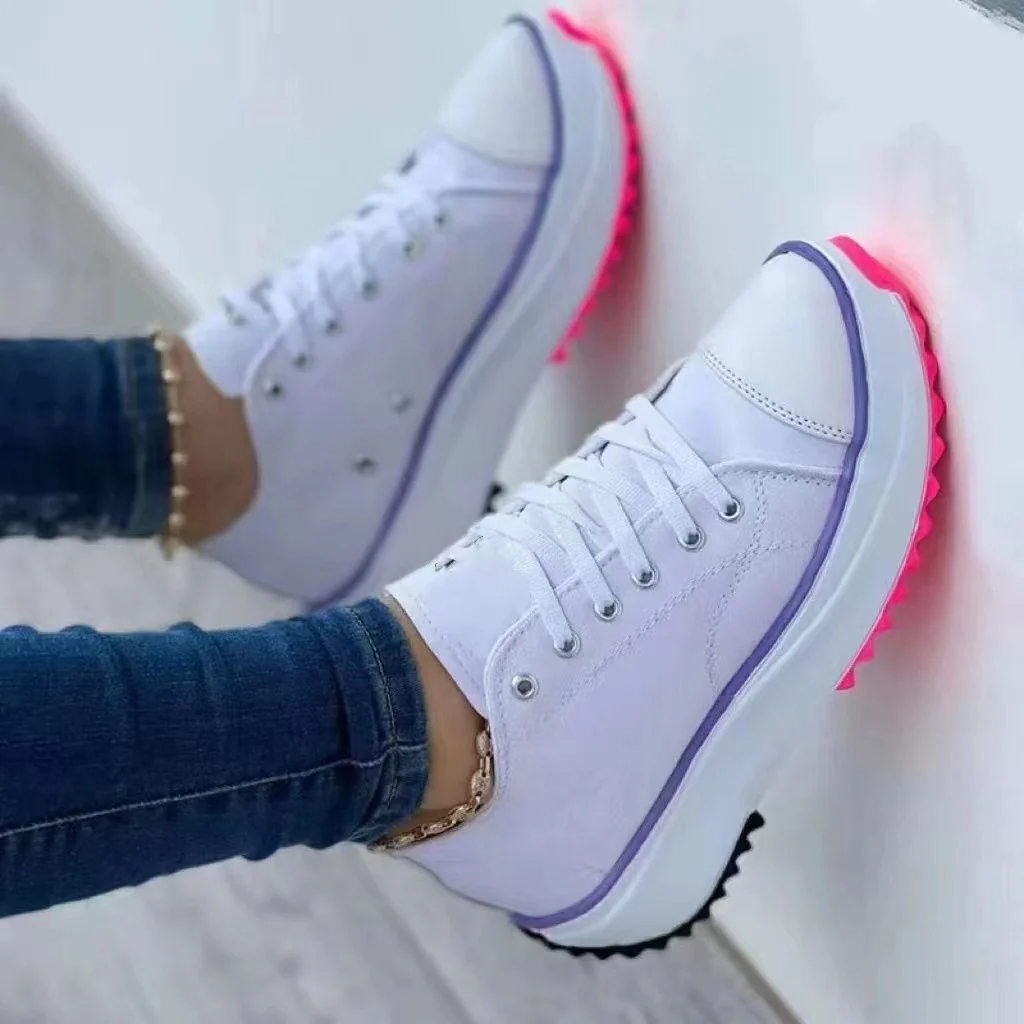 Damen Sportliche Sneaker mit modischem Obermaterial und rutschfester Sohle Heidi Mode