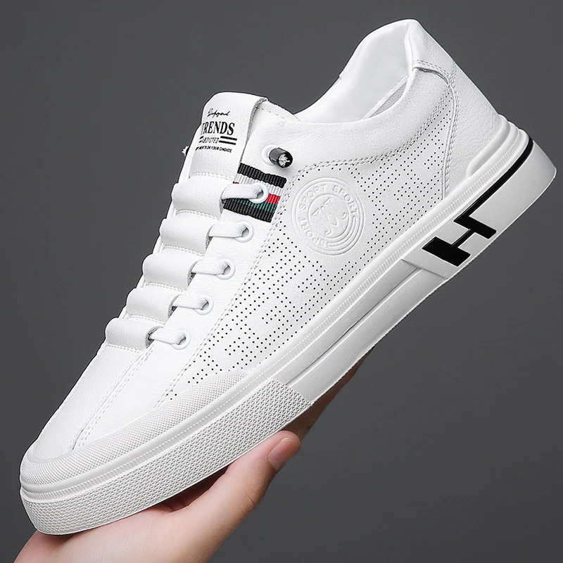 Damen Sportliche Sneaker mit perforierter Oberflächenstruktur und flexiblem Sohlenprofil Heidi Mode - Image 7